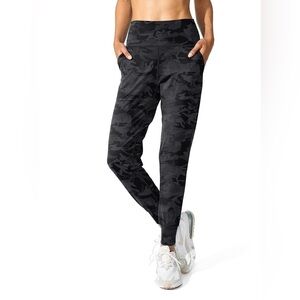 Women's Black Camouflage Jogger Pants